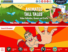 Tablet Screenshot of animatedtalltales.com